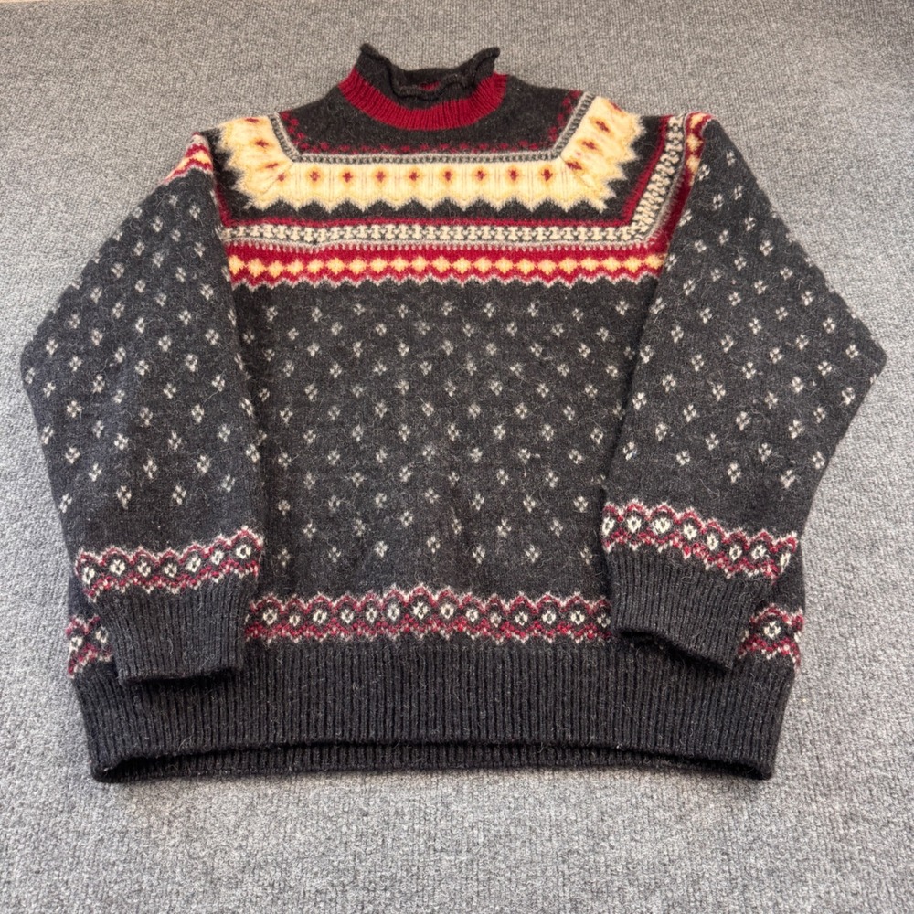 Vintage Devold 1853 Norway Wool Nordic Fair Isle Sweater XXL Fits L Norwegian